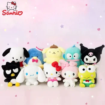 Sanrio Surinkimo Žaislų Serija Kawaii Cinnamoroll Kuromi Hello Kitty Pagrindinio Mielas Animacinių filmų Pliušinis Lėlės Žaislas Mergina Gimtadienio Originali