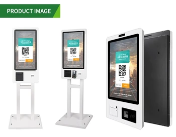 Touchscreen savitarnos kioskas sąskaitų Apmokėjimo LCD Jutiklinis Ekranas Interaktyvus terminalas Užsisakyti Maisto Miltai automatas 0